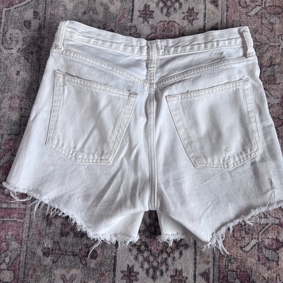 Agolde | vintage Parker cut off shorts in white - Picture 8 of 8